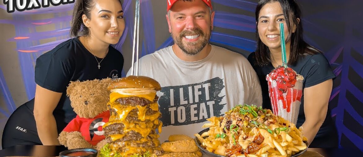 Cheesy 10x10 In-N-Out Style Cali Burger Stack Challenge in Western Sydney, Australia!!