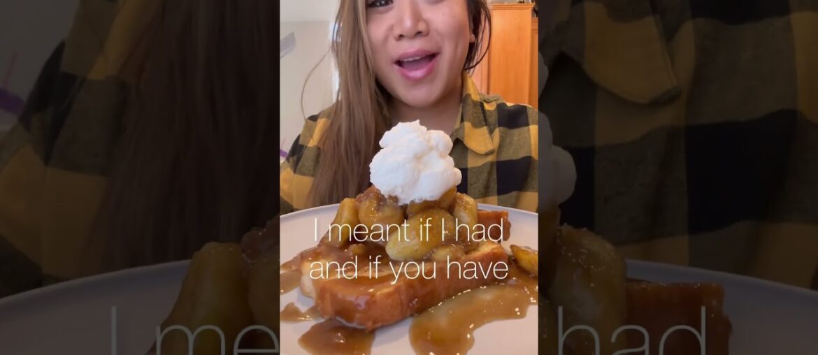 French Toast Series - Recipe #2 - Easy Banana Foster French Toast #frenchtoast #shortvideo