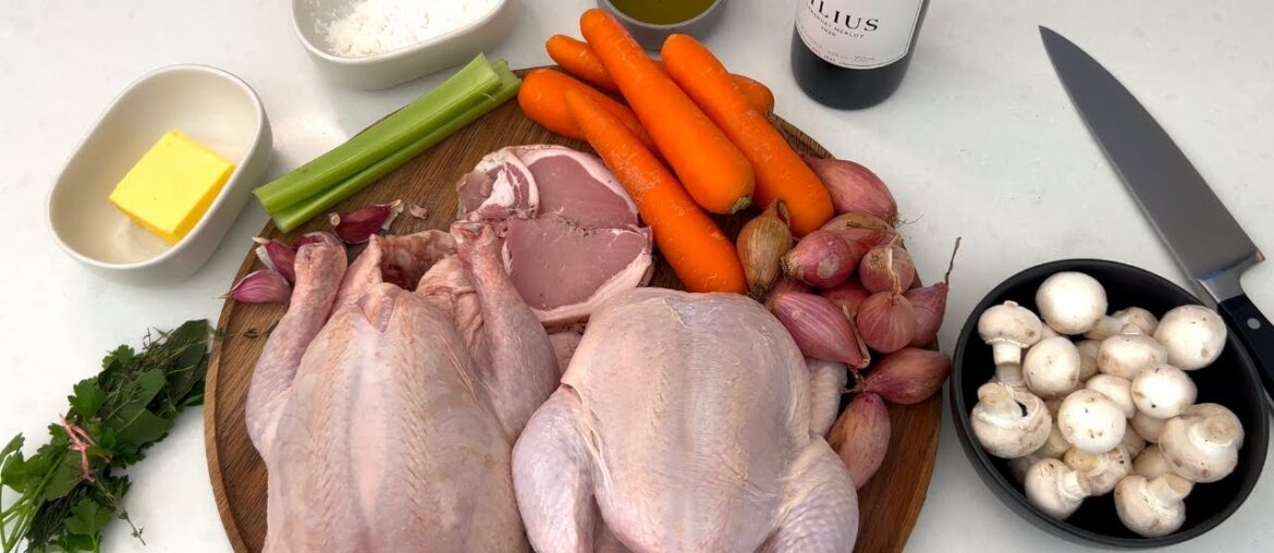 Coq Au VIn - Sensational ! (Chicken & Wine)