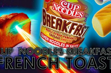 Cup Noodles Breakfast Turned Into French Toast - Instant Noodle Recipe Time EXTRA
