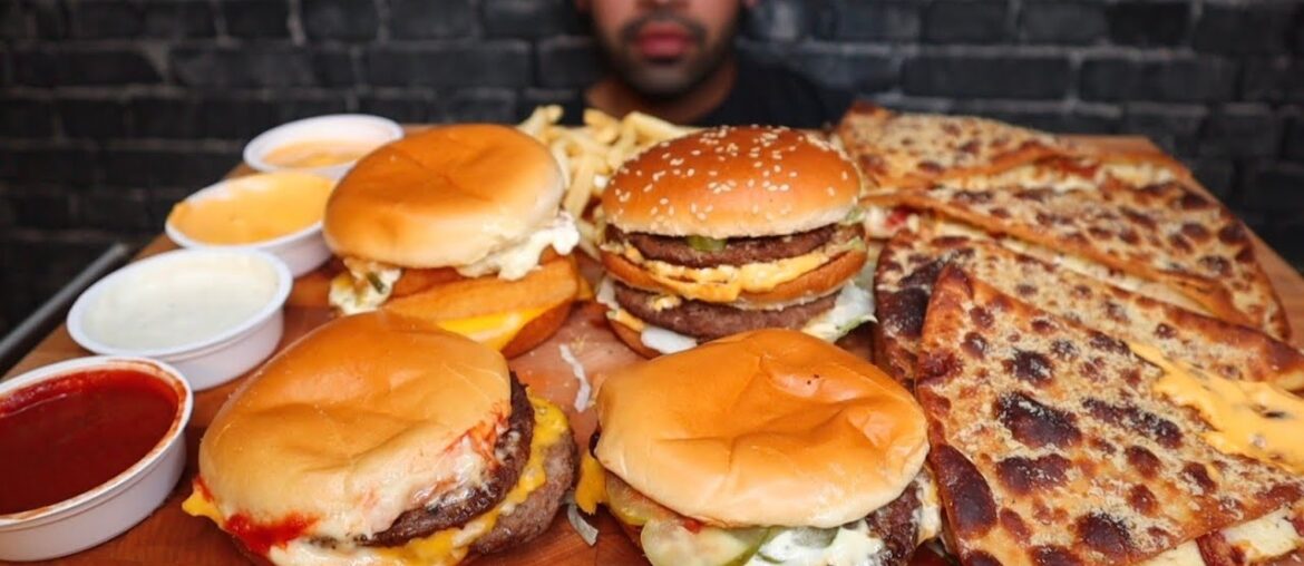 (ASMR) PIZZA HUT'S NEW MELTS, BIG MAC, MCDOUBLES, DOUBLE FILET-O-FISH, AND FRIES MUKBANG