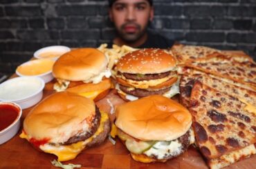 (ASMR) PIZZA HUT'S NEW MELTS, BIG MAC, MCDOUBLES, DOUBLE FILET-O-FISH, AND FRIES MUKBANG