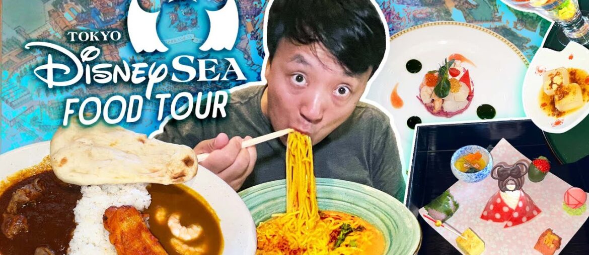LUXURY DisneySea Restaurant & BIGGEST Udon Noodles in Tokyo Japan