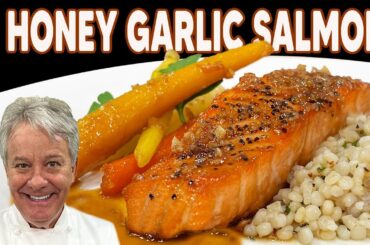 Pan Seared Salmon with Honey Garlic Glaze | Chef Jean-Pierre
