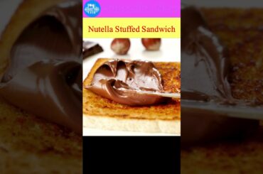 Nutella Stuffed Sandwich With Cream | French Toast | Sweet Bread #shorts #sandwich #food