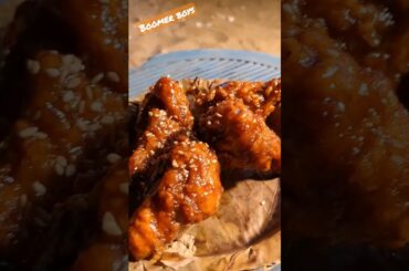 Cheat Meals Chicken wings Momos French fries Besant nagar beach street food #shorts #foodie