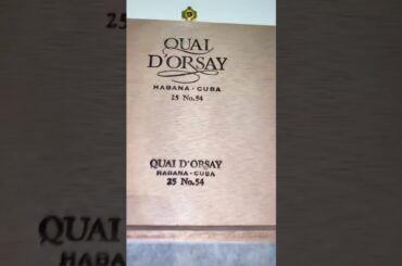 Cuban Cigars unboxing Quai d’Orsay No.54.