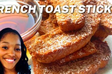 Air fryer French Toast Sticks ..(Easy Recipe)