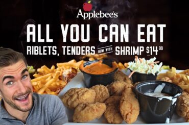 I BROKE APPLEBEE'S ALL YOU CAN EAT (I Can't Believe This Happened) | AYCE Chicken Wings & Shrimp