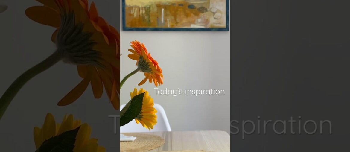 Today's inspiration. Quick clean & flower arrangement in the dining. #shorts #motivation #cleaning