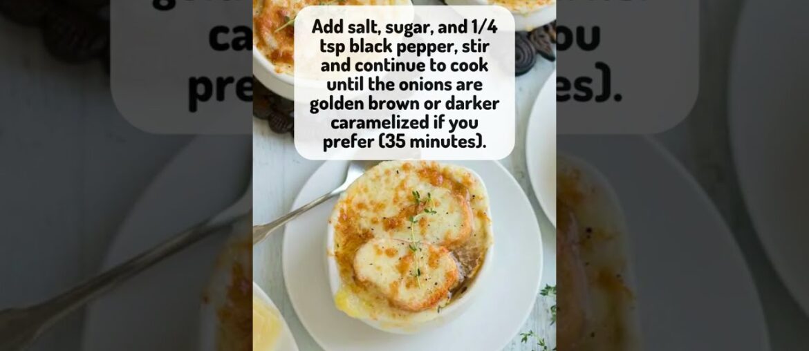 Homemade French Onion Soup Recipe | #shorts | @lifeslittlesweets | Life’s Little Sweets