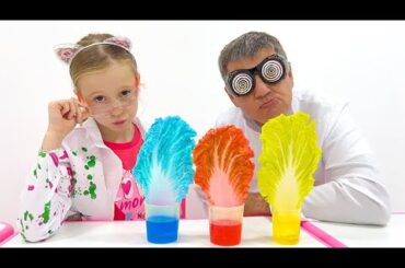 Nastya and a science lesson at school