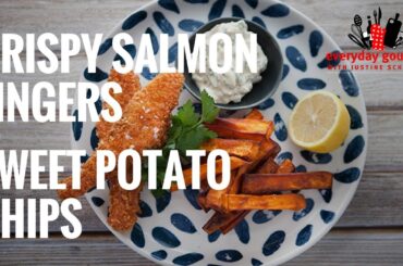 Crispy Salmon Fingers with Sweet Potato Chips | Everyday Gourmet S6 E87