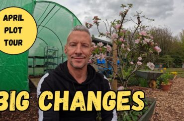 April Plot Tour - Polytunnel tour - Allotment update - Lots of changes