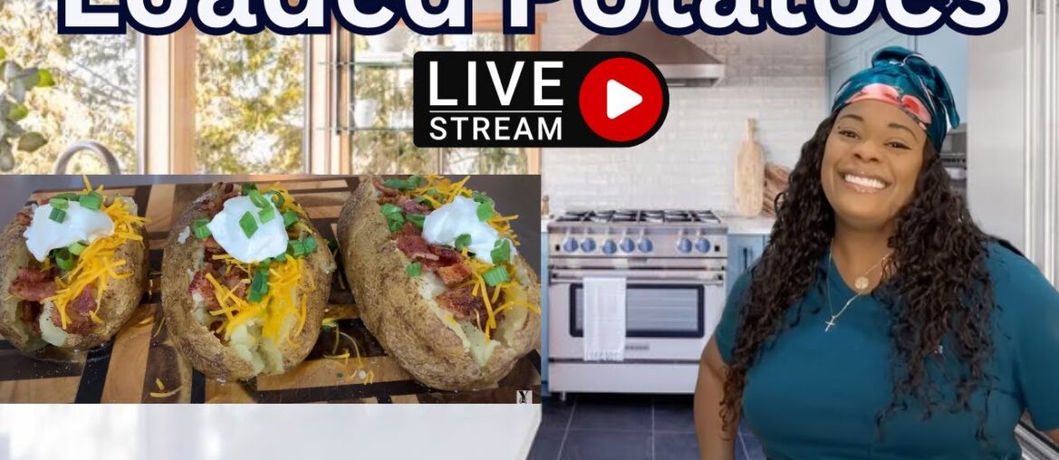 Gina Young Live Cooking Loaded Baked Potatoes Gina Young Live Cooking Loaded Baked Potatoes