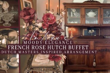 LET'S RESTORE & STYLE A FRENCH VICTORIAN HUTCH BUFFET | THRIFTED DECOR DECORATING IDEAS