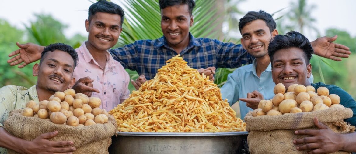FRENCH FRIES | Crispy French Fries Recipe | Village Rasoi