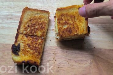 I tried toast with cheese. 1st French Toast, 1st Breakfast Recipes