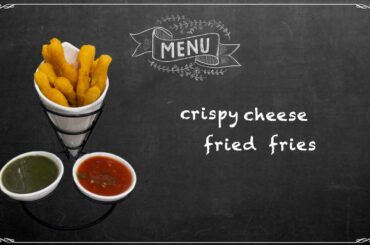 crispy cheese french fries- fried fries- recipe