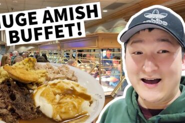 Huge AMISH BUFFET at Shady Maple Smorgasbord: America's Biggest Buffet!