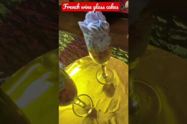 French wine glass cakes #shortsyoutube #trending