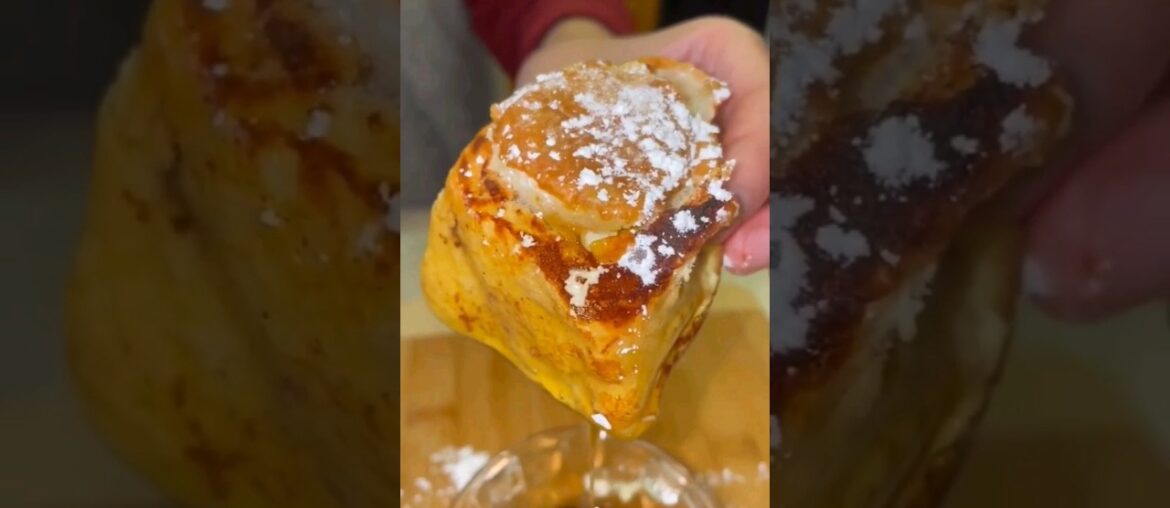 Stuff french toast. Kings Hawaiian rolls #recipe #breakfast #short #cooking