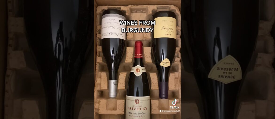 Wines from Burgundy (Pinot Noir and Chardonnay)