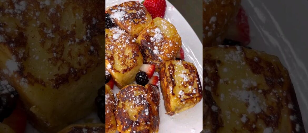 Hawaiian Roll French Toast #shorts #food #frenchtoast