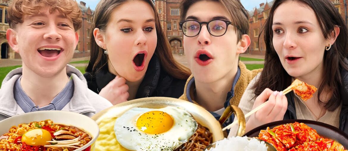 Cambridge Students Try Korean Instant Noodles for the First Time!