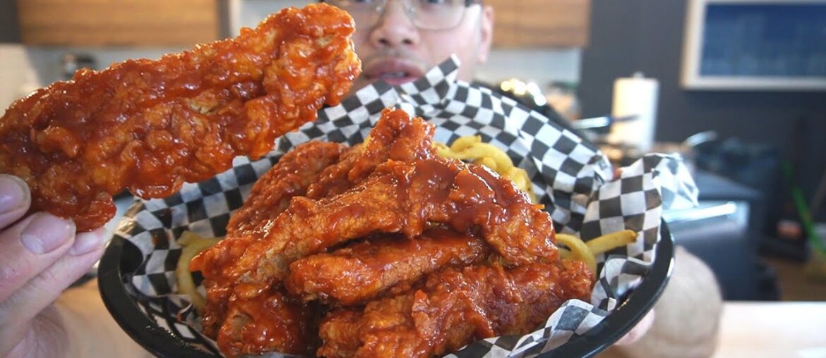 My KOREAN HOT FRIED CHICKEN TENDERS Recipe