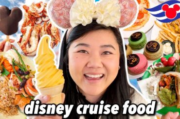 What to Eat on a DISNEY CRUISE! Everything I Ate on Disney Wonder 2023