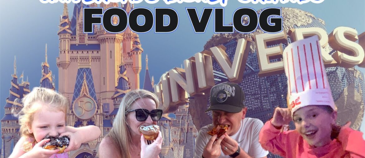 WHAT WE ATE AT UNIVERSAL & DISNEY ORLANDO | FOOD VLOG | MEALS & Snacks on our 10 Day Trip | Feb 23