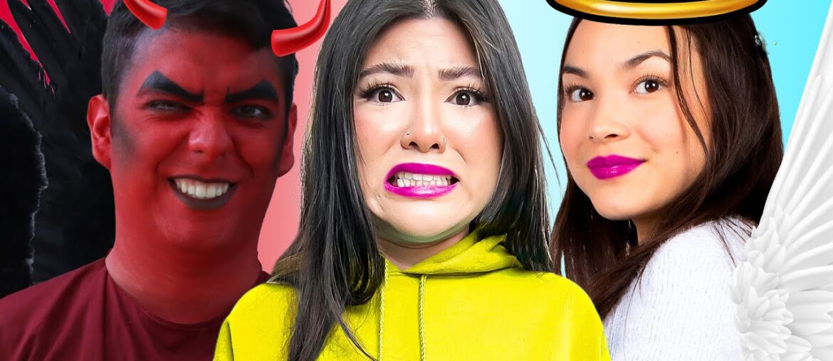 CRAZY ANGEL VS DEMON IN JAIL | ANGEL & EVIL CONTROL ME BY CRAFTY HACKS PLUS