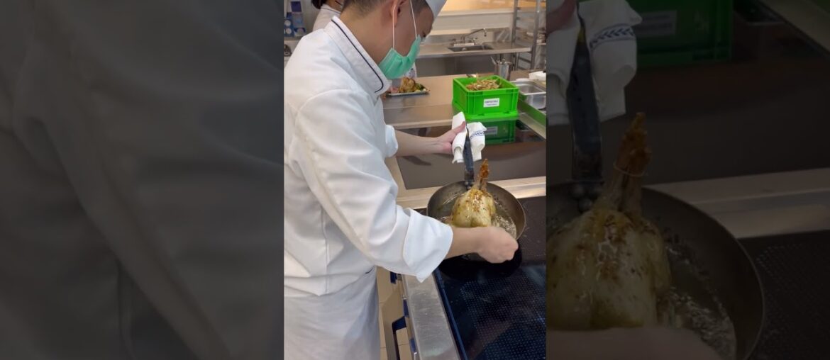 Roasted Chicken, Cocotte Potatoes in Le Cordon Bleu Dusit’ French Cuisine kitchen