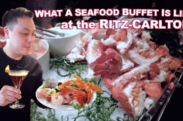 What a Luxurious Lobster, King Crab and Seafood Buffet is like at the Ritz-Carlton
