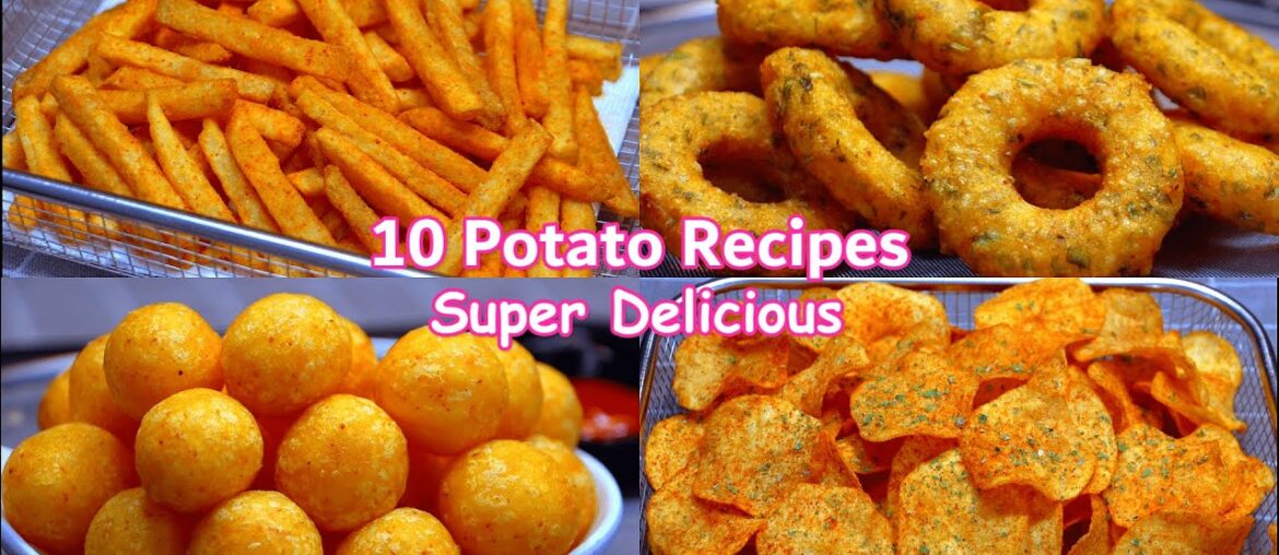 10 Amazing Potato Recipes ! Collection ! French Fries ! Crispy Fries ! Potato Snacks ! 10 Amazing Potato Recipes ! Collection ! French Fries ! Crispy Fries ! Potato Snacks !