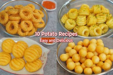 10 Amazing Potato Recipes ! Collections ! Potato Ball , French Fries , Potato Snacks