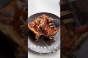 Peanut & jam stuffed french toast recipe