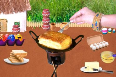 Miniature French Toast Recipe | Fluffy French Toast Recipe | Bread recipe | Minatare Routine #18