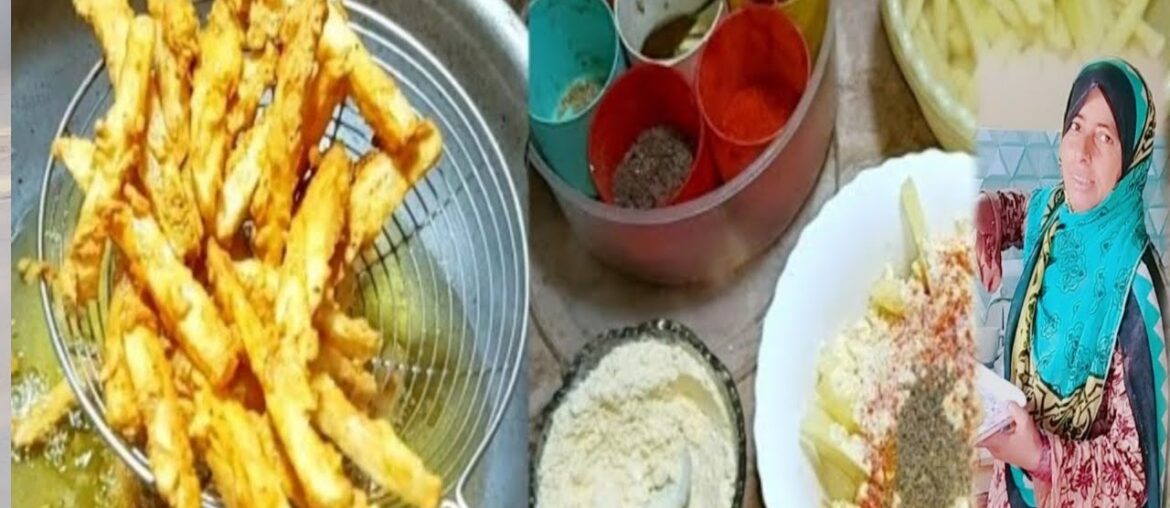 How to make french fry recipe | Aloo ki chips ki recipe in village