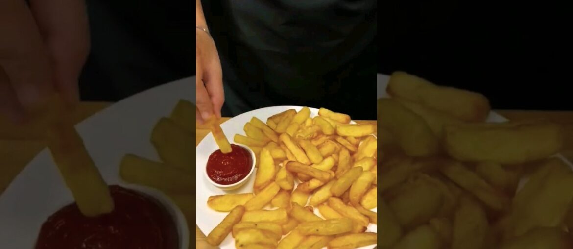 French Fries and Tomato ketchup #food #shorts