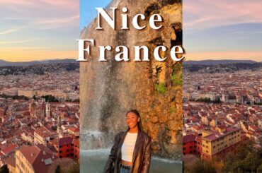 TRAVEL VLOG: NICE FRANCE | Castle Hill, Local French Food, Solo Travel