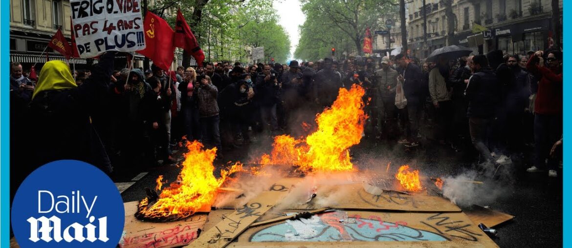 France: Riot police clash with aggressive protestors across France