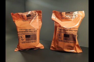2021 HDR Humanitarian Daily Ration Menu 1 & 2 Review 24 Hour MRE Tasting Test
