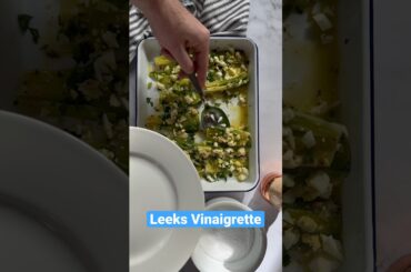 Leeks Vinaigrette! #shorts #easyrecipe #frenchfood #frenchrecipe #sidedish
