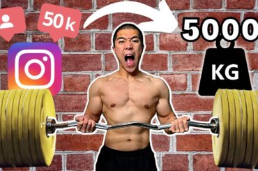 1 FOLLOW= 1 KG | Sollevo 50 Tonnellate in 1 Giorno Solo