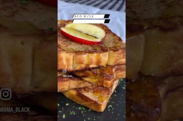 Red wine based french toast.