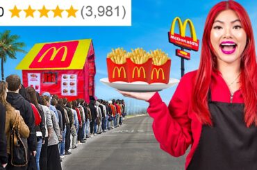 LILY BUILDS HER OWN MCDONALD’S AT HOME | I OPENED A REAL MC DONALD’S BY CRAFTY HACSK PLUS