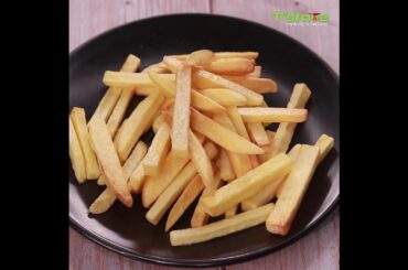 Crispy French Fries Recipe and Cheese Sauce | T'stove#shorts