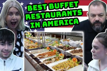 BRITISH FAMILY REACTS | The 14 Best Buffet Restaurants You'll Find In America!